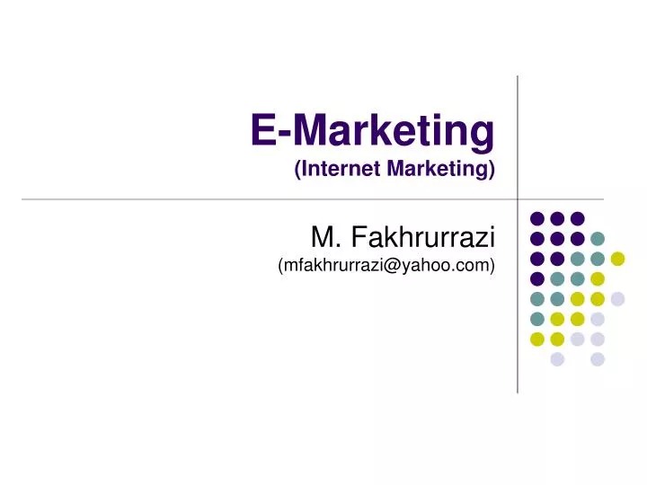 e marketing internet marketing n.