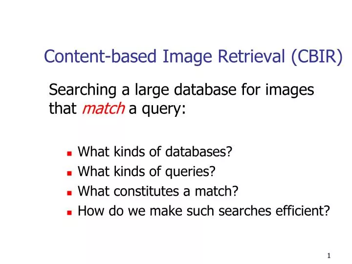 content based image retrieval cbir n.