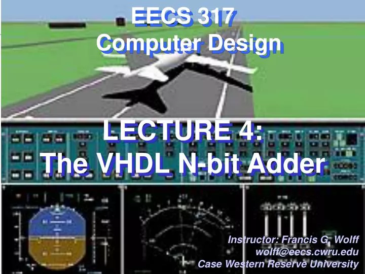 lecture 4 the vhdl n bit adder n.
