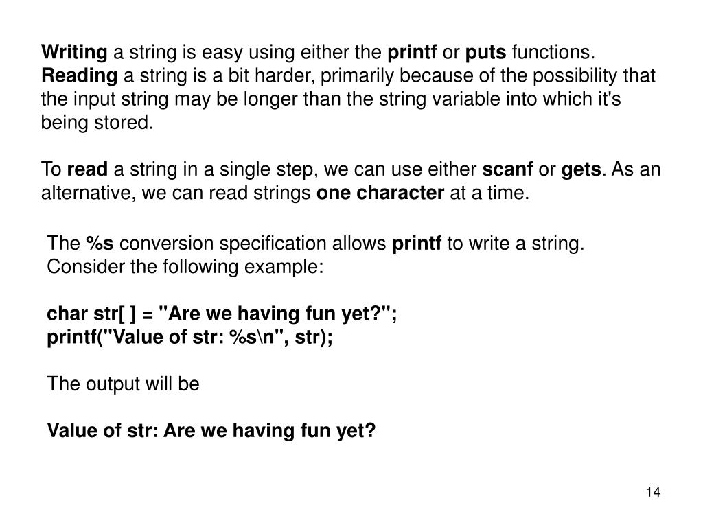 PPT - A String Literal Is A Sequence Of Characters Enclosed Within ...