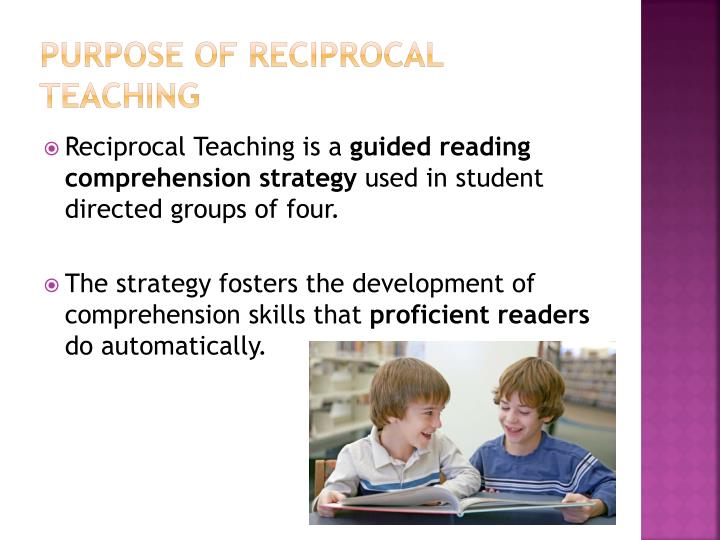 reciprocal teaching essay These include class discussion, reciprocal teaching and tutoring we can write a custom essay on teaching strategy for 5th graders essay sample. reciprocal teaching essay These include class discussion, reciprocal teaching and tutoring we can write a custom essay on teaching strategy for 5th graders essay sample.