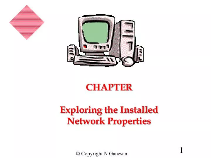 PPT CHAPTER Exploring the Installed Network Properties PowerPoint