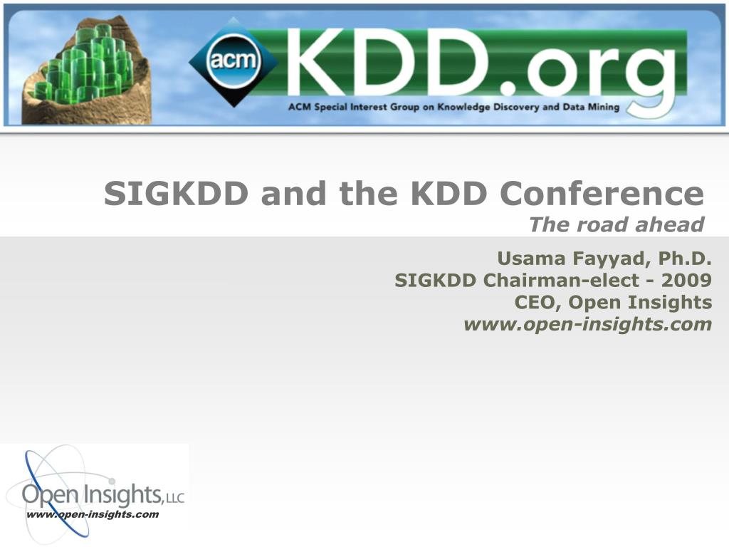 PPT SIGKDD and the KDD Conference The road ahead PowerPoint