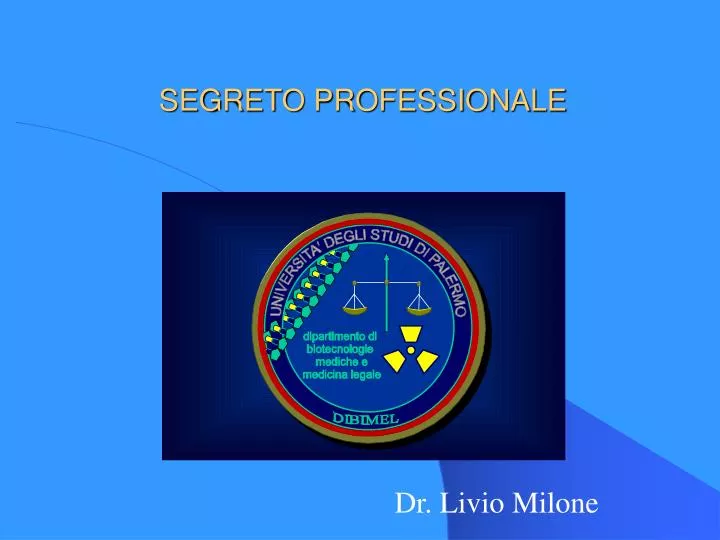 PPT SEGRETO PROFESSIONALE PowerPoint Presentation, free download ID