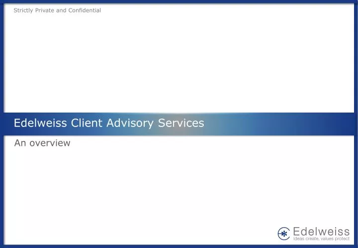 edelweiss client advisory services n.