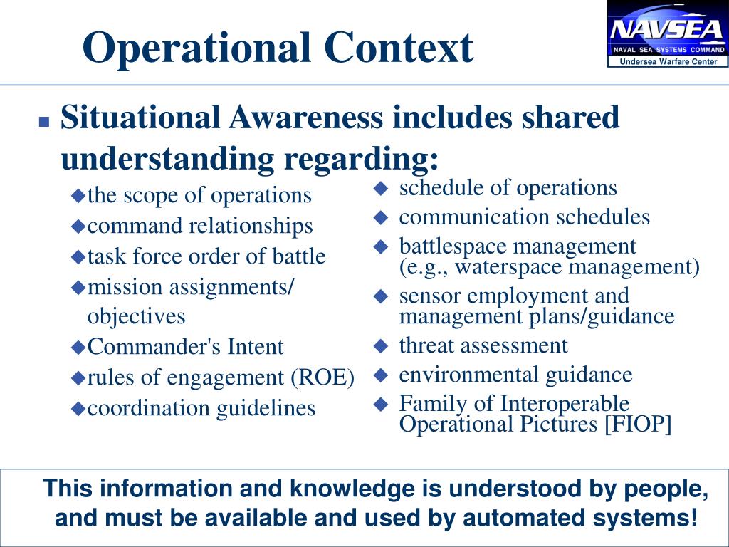 PPT Shared Operational Context A Needed Transformation PowerPoint 