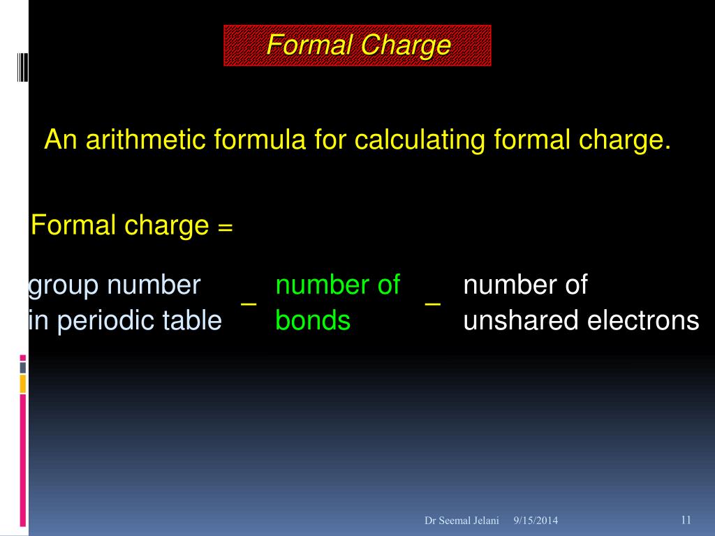 calculating formal charge of no calculating formal charge of no