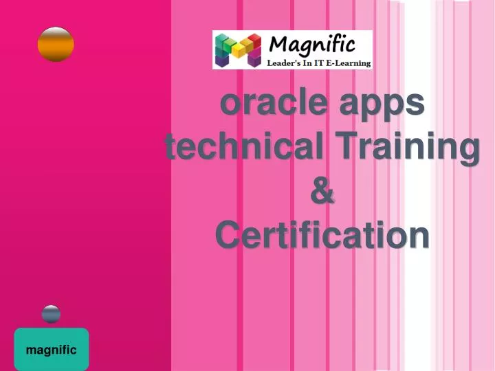oracle apps technical training certification n.