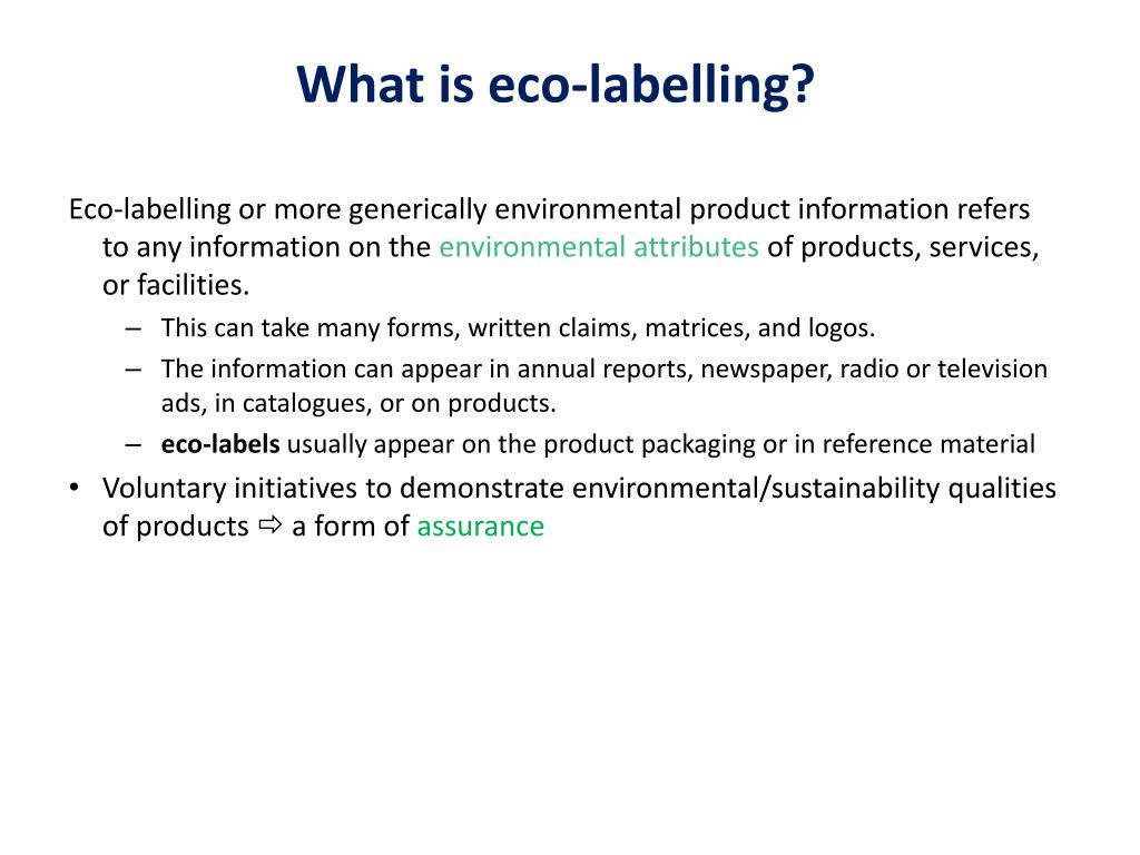 3 types of eco labels