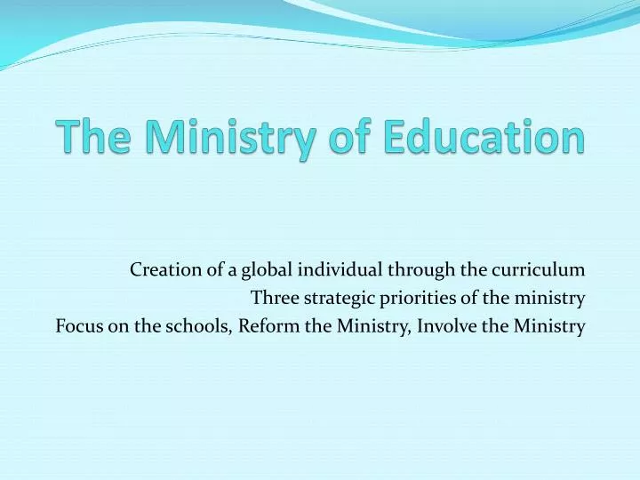 report on the ministry of education 1978