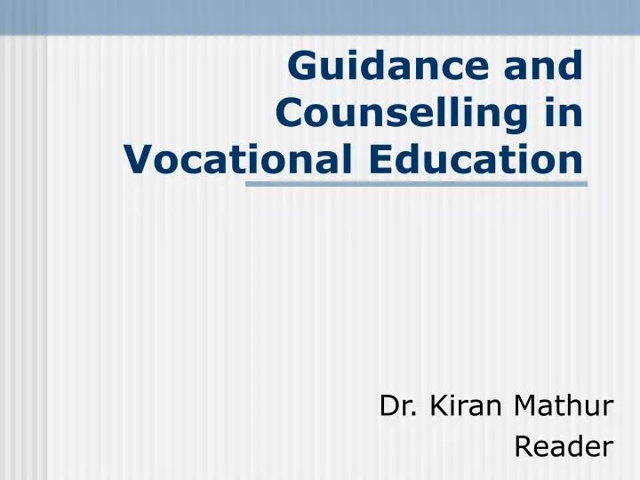 Vocational Meaning