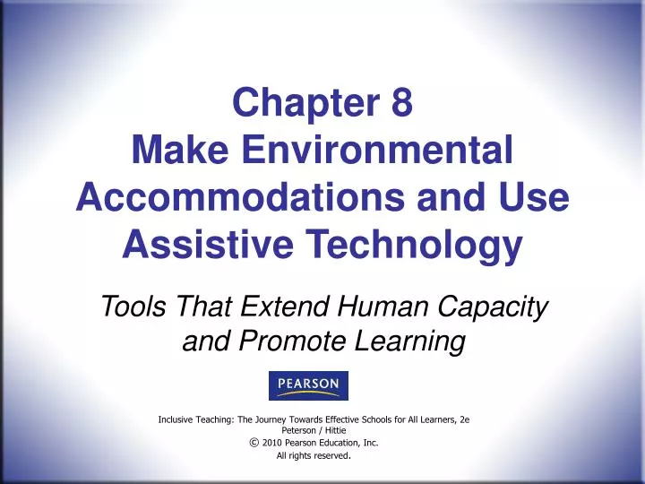 PPT Chapter 8 Make Environmental and Use Assistive