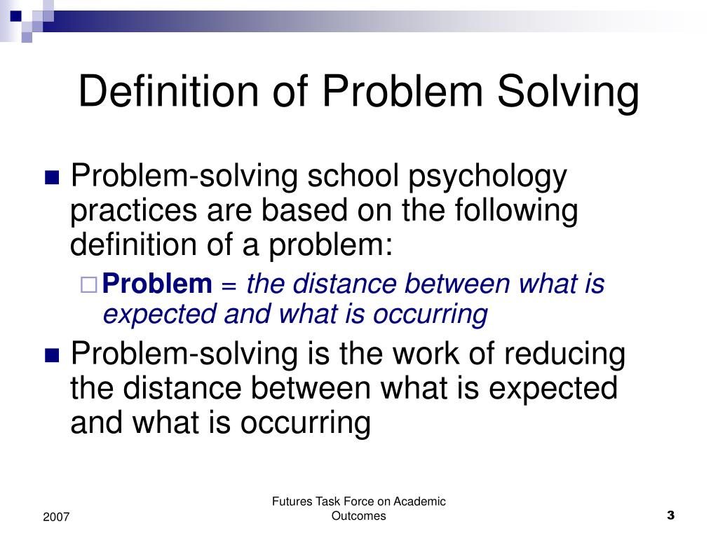 characteristics of problem solving psychology