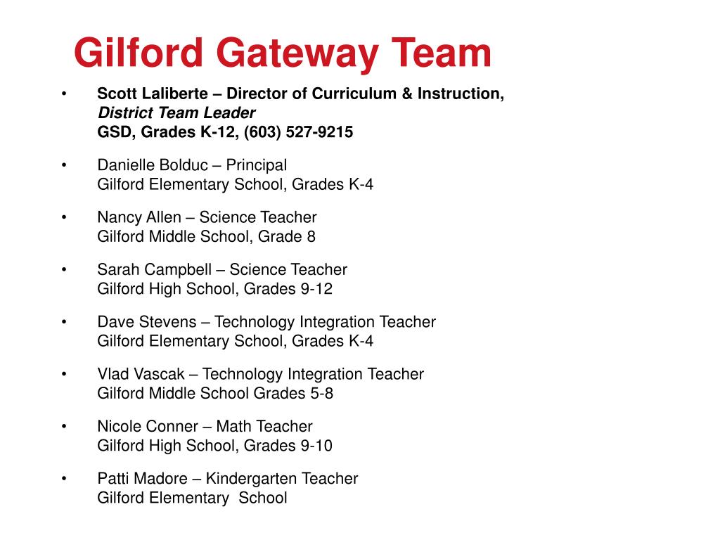 PPT SAU 73 Gilford School District Gilford, New Hampshire (High School includes Gilmanton, NH
