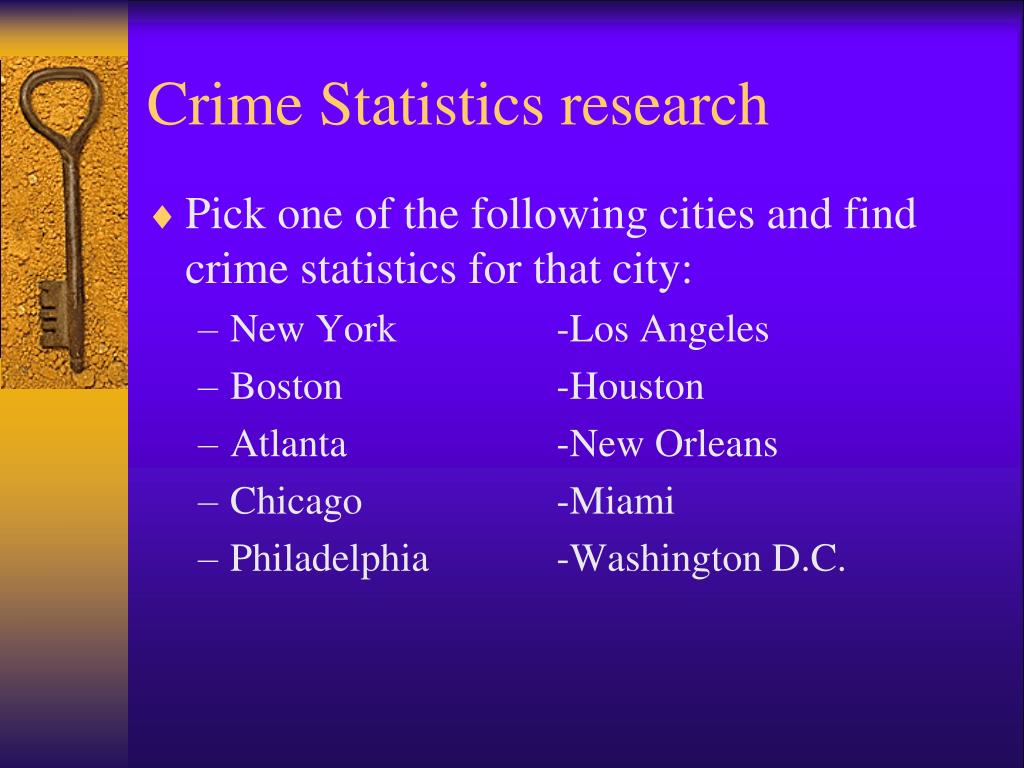 crime statistics research paper