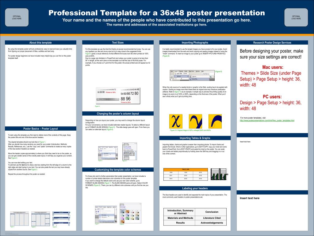 PPT Professional Template for a 36x48 poster presentation PowerPoint PPT Professional Template for a 36x48 poster presentation PowerPoint
