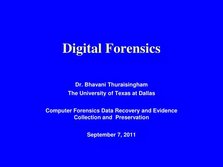digital forensics n.