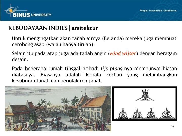 PPT - KEBUDAYAAN INDIES sebagai bentuk akulturasi budaya 