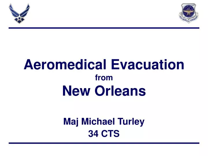 aeromedical evacuation from new orleans n.