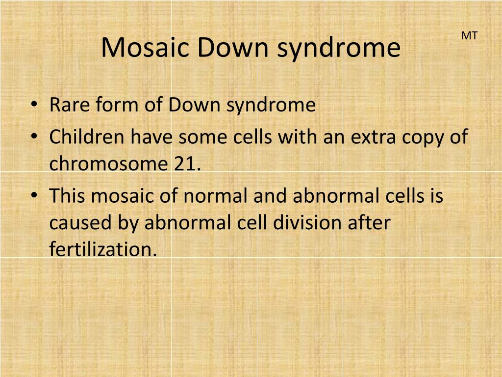 Mosaic Down Syndrome Chromosome Mosaic Down Syndrome Chromosome