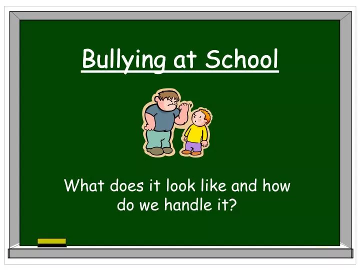 presentation bullying at school
