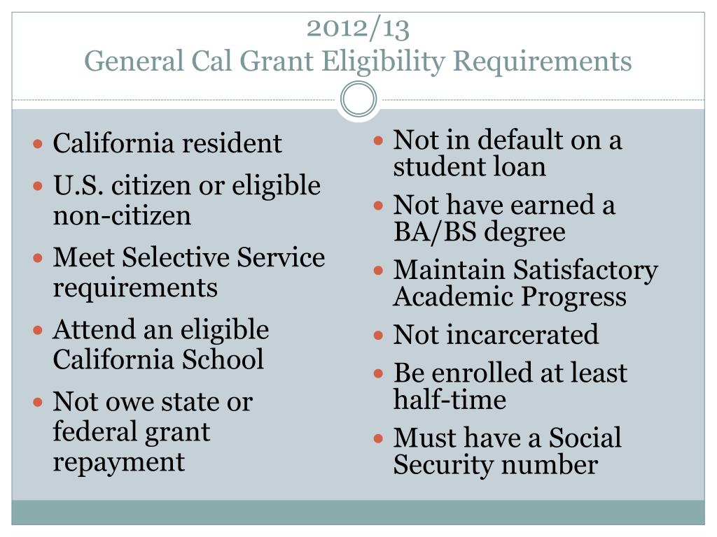 PPT Cal Grant 101 PowerPoint Presentation, free download ID4417518