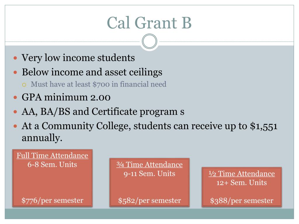 Ppt Cal Grant 101 Powerpoint Presentation Free Download