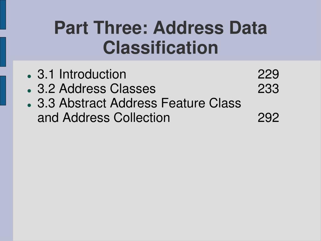 Address Attributes PPT - The United States Address Data Standard: Comprehensive Guidelines ...