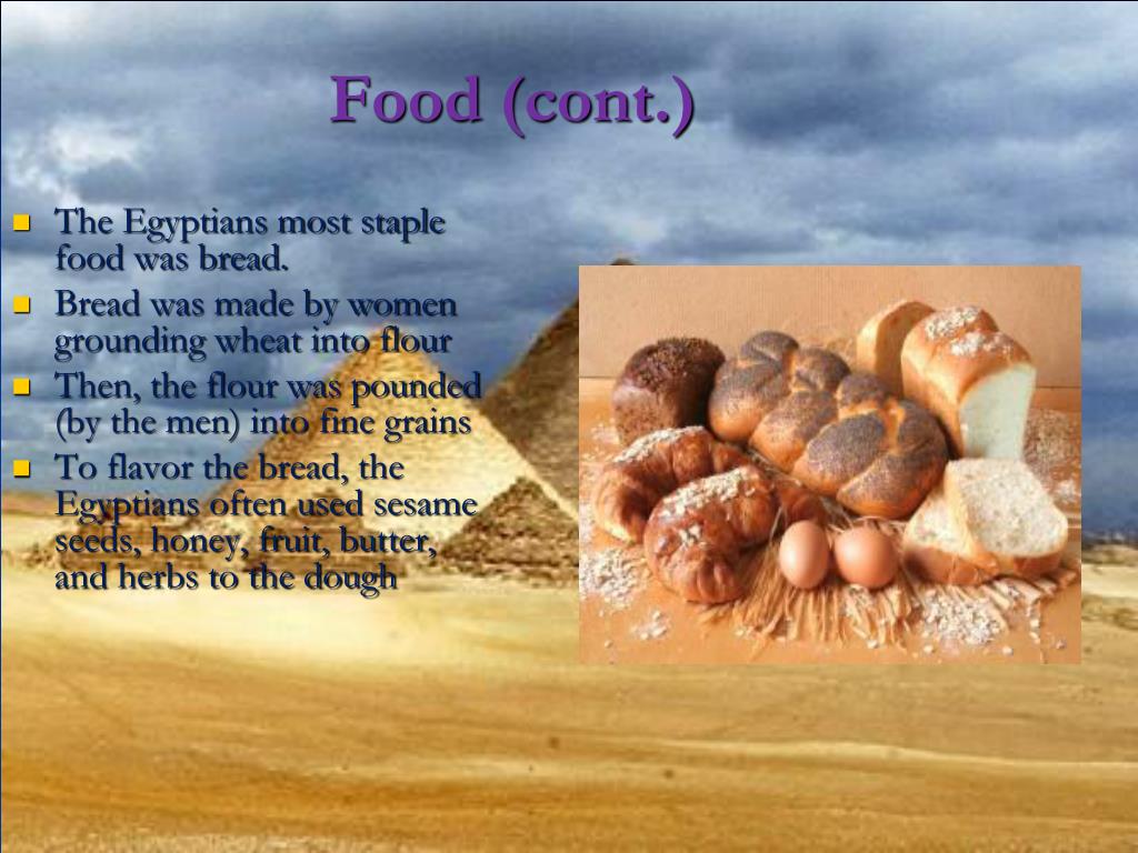 presentation about egyptian food