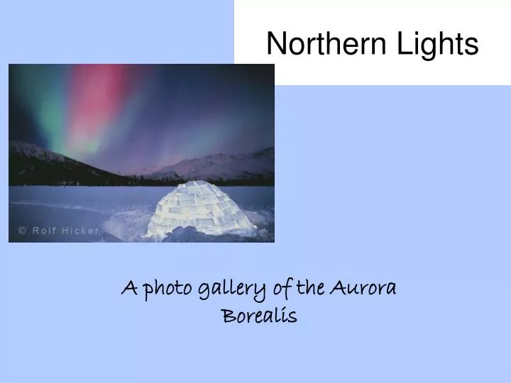 northern lights n.