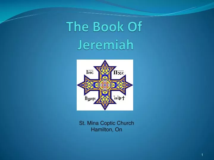 the book of jeremiah n.