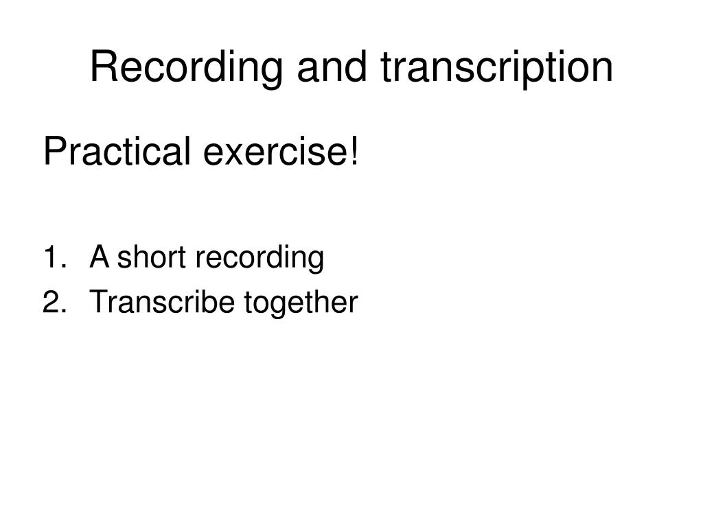 record and transcribe lectures