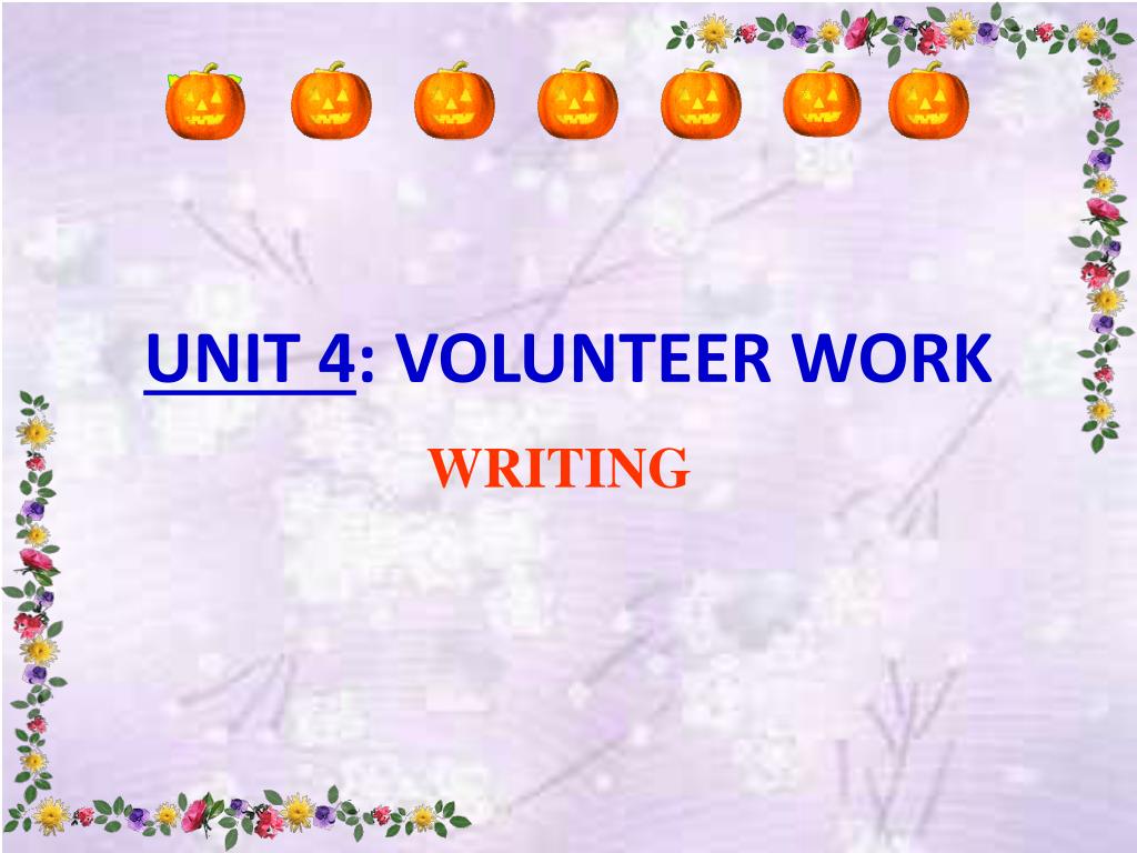writing about volunteer experience