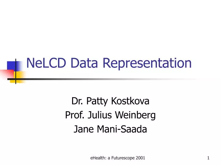 nelcd data representation n.