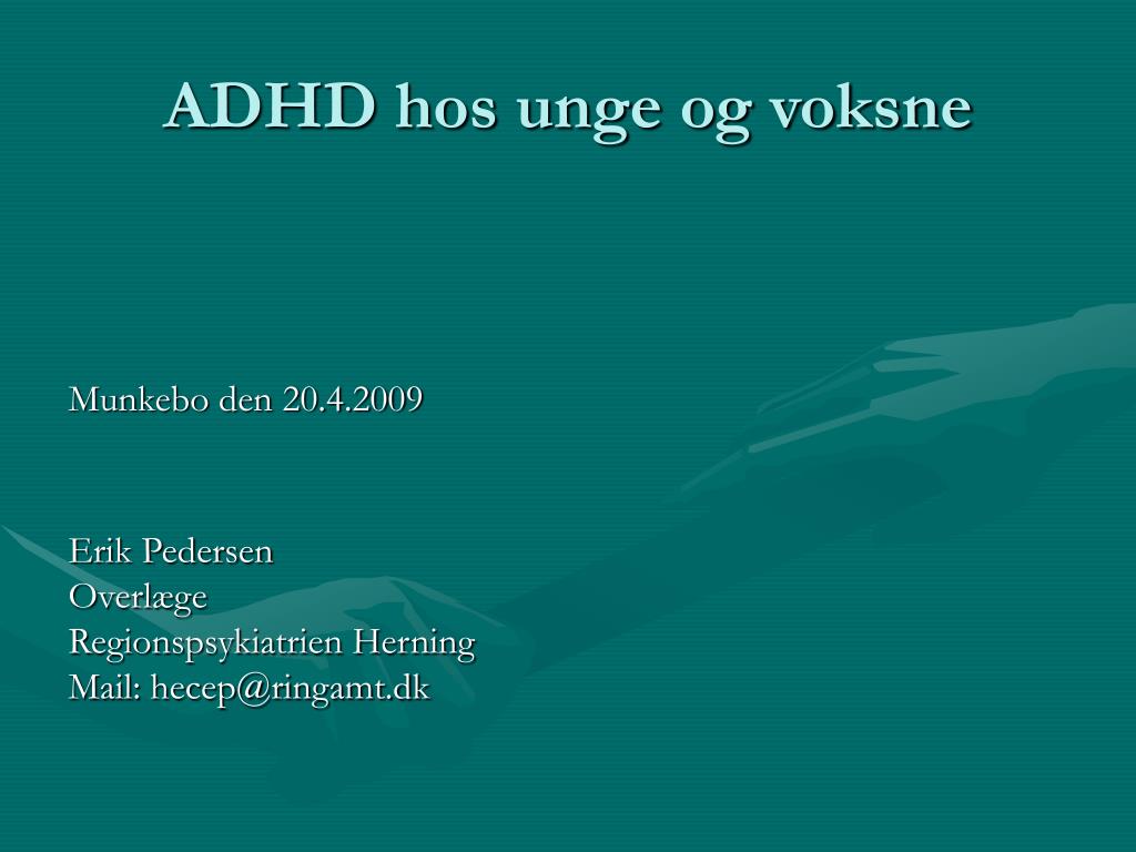 mens Tigge mave PPT - ADHD hos unge og voksne PowerPoint Presentation, free download -  ID:4422377