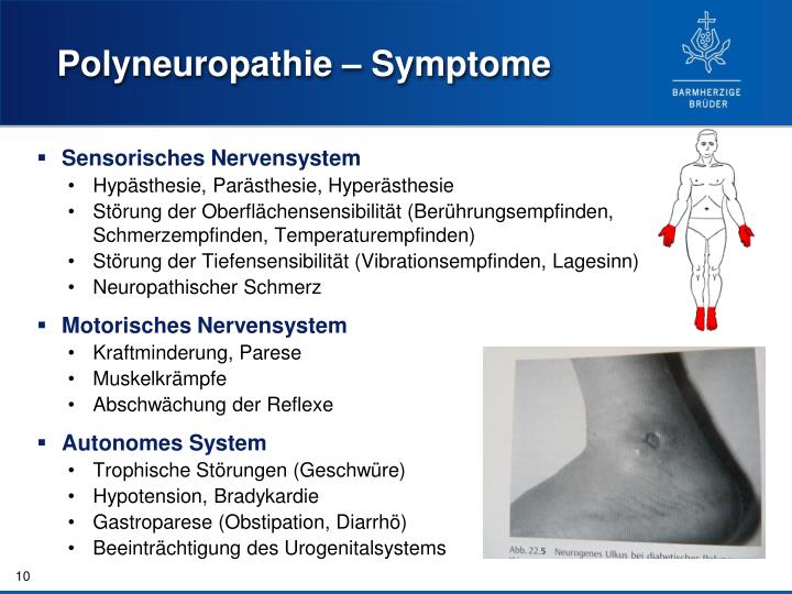 Polyneuropathie Symptome