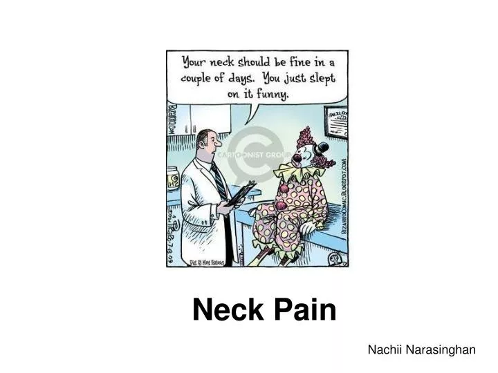 neck pain n.