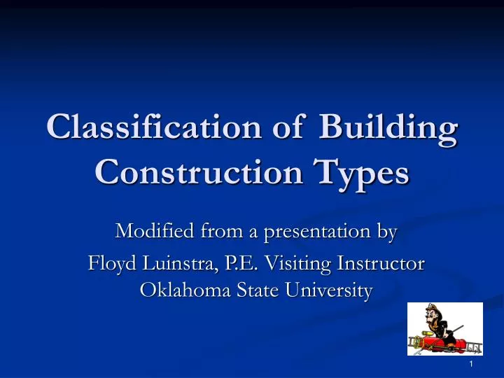 classification of building construction types n.