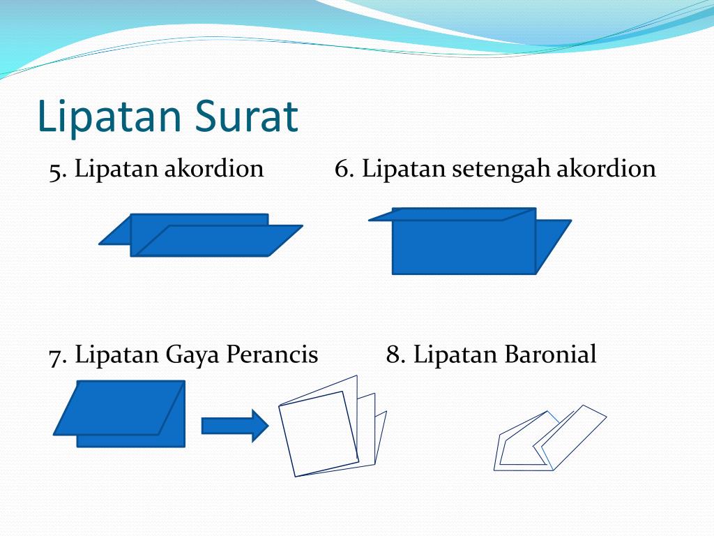 Bentuk Bentuk Lipatan Surat Dengan