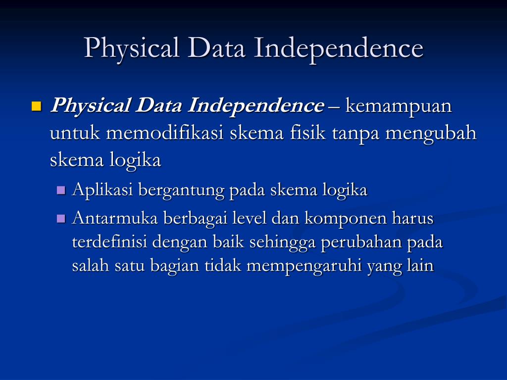 Physical data