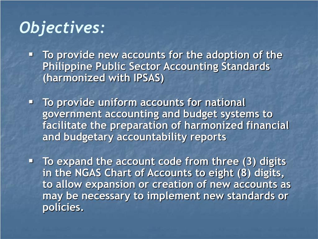 Philippine Accounting Standard Chart Of Accounts