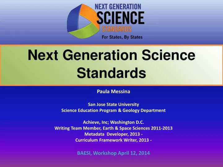 Ppt next generation science standards powerpoint presentation free