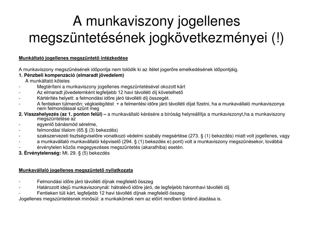 PPT - Az új Munka Törvénykönyve (2012. évi I. törvény) PowerPoint  Presentation - ID:4430952