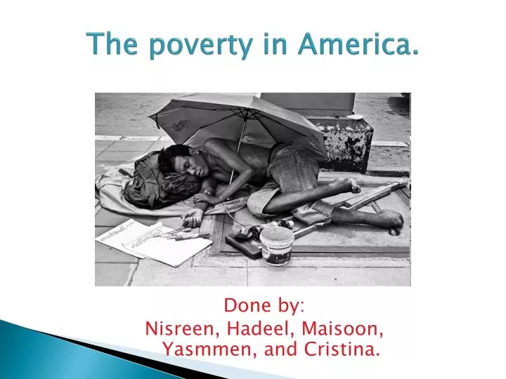 PPT - The poverty in America. PowerPoint Presentation, free download ...