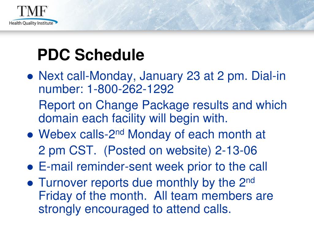 PPT to the Person Directed Care (PDC) Pilot! PowerPoint