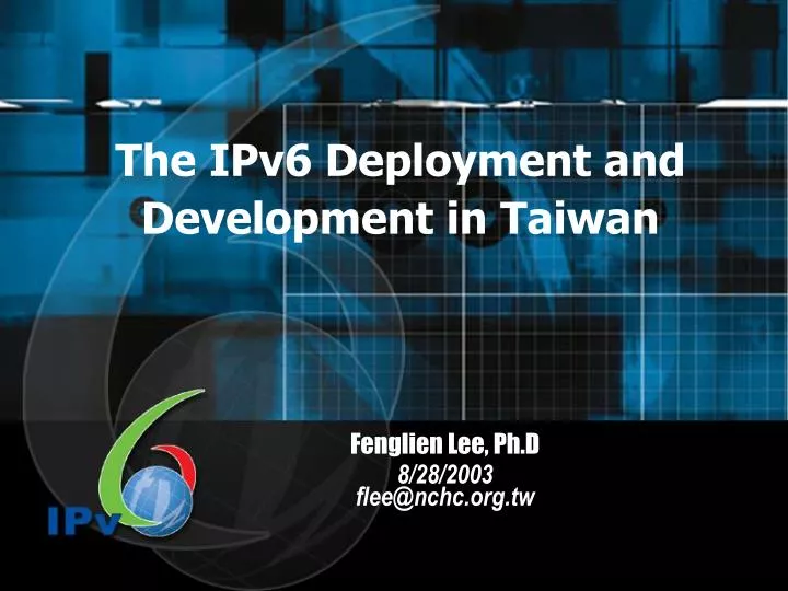 IPv6 Deployment and Management by Michael Dooley IPv6 Deployment and Management by Michael Dooley