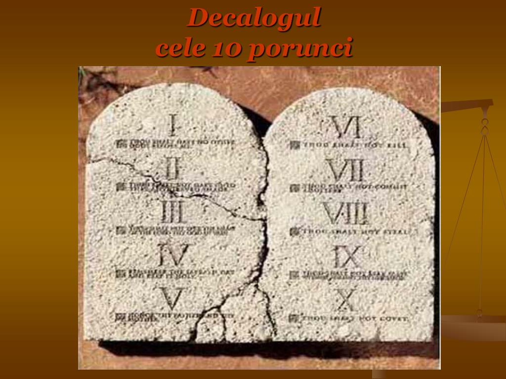 PPT - Decalogul cele 10 porunci PowerPoint Presentation, free download -  ID:4435717