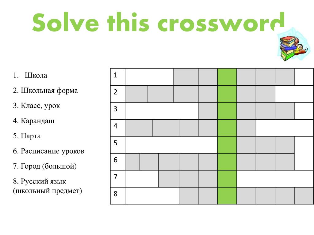 Solve the crossword. Кроссворд на тему школьные предметы. Кроссворд по английскому на тему школьные предметы. Кроссворд на уроке.