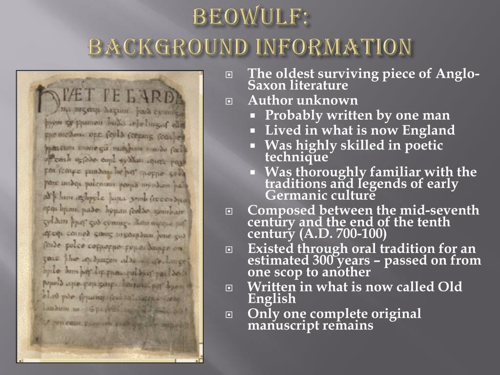 beowulf background information