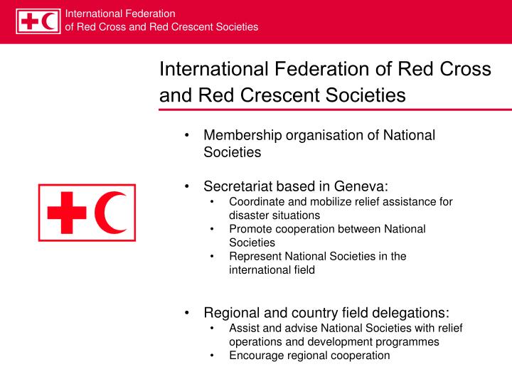 PPT - The International Red Cross and Red Crescent Movement and ...